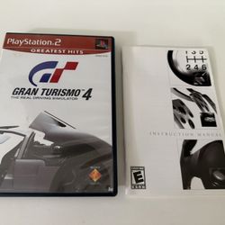 Gran Turismo 4 (PlayStation 2, PS2) - CASE & MANUAL ONLY - No Disc - Greatest Hits