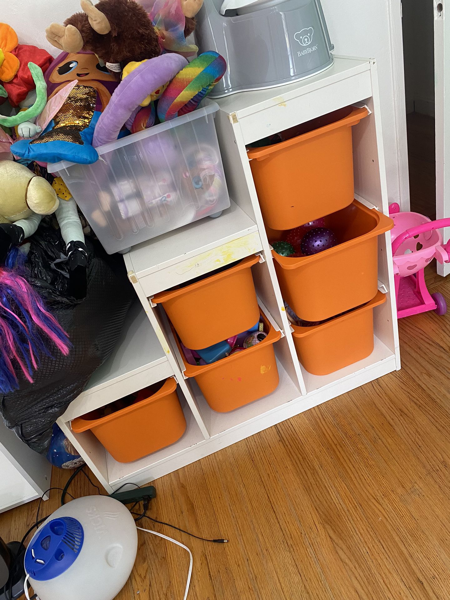 Toy Organizer w/ 6 plastic drawers