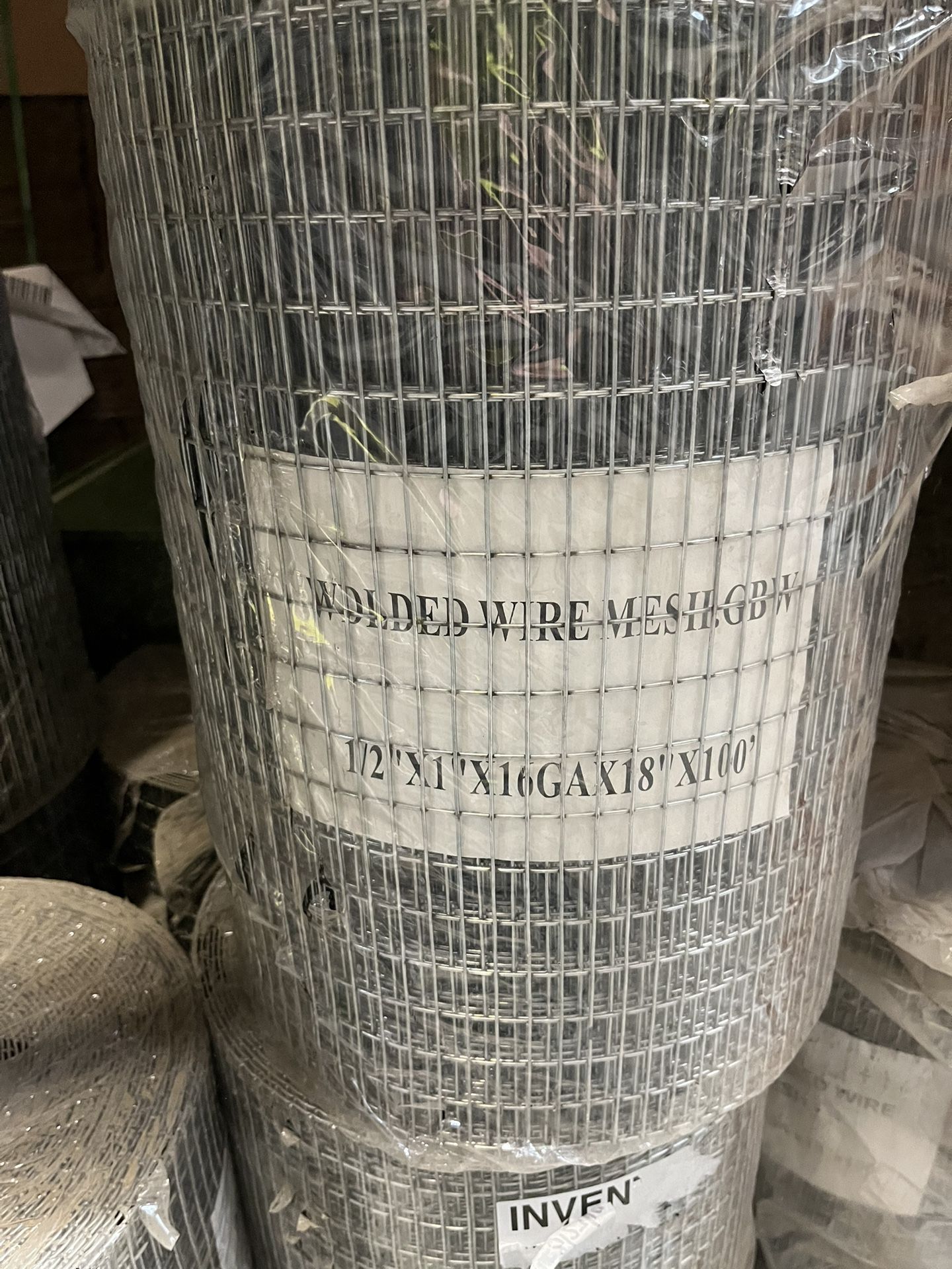 18” 1/2”x1”x100’ 16 Ga. Galvanized Wire