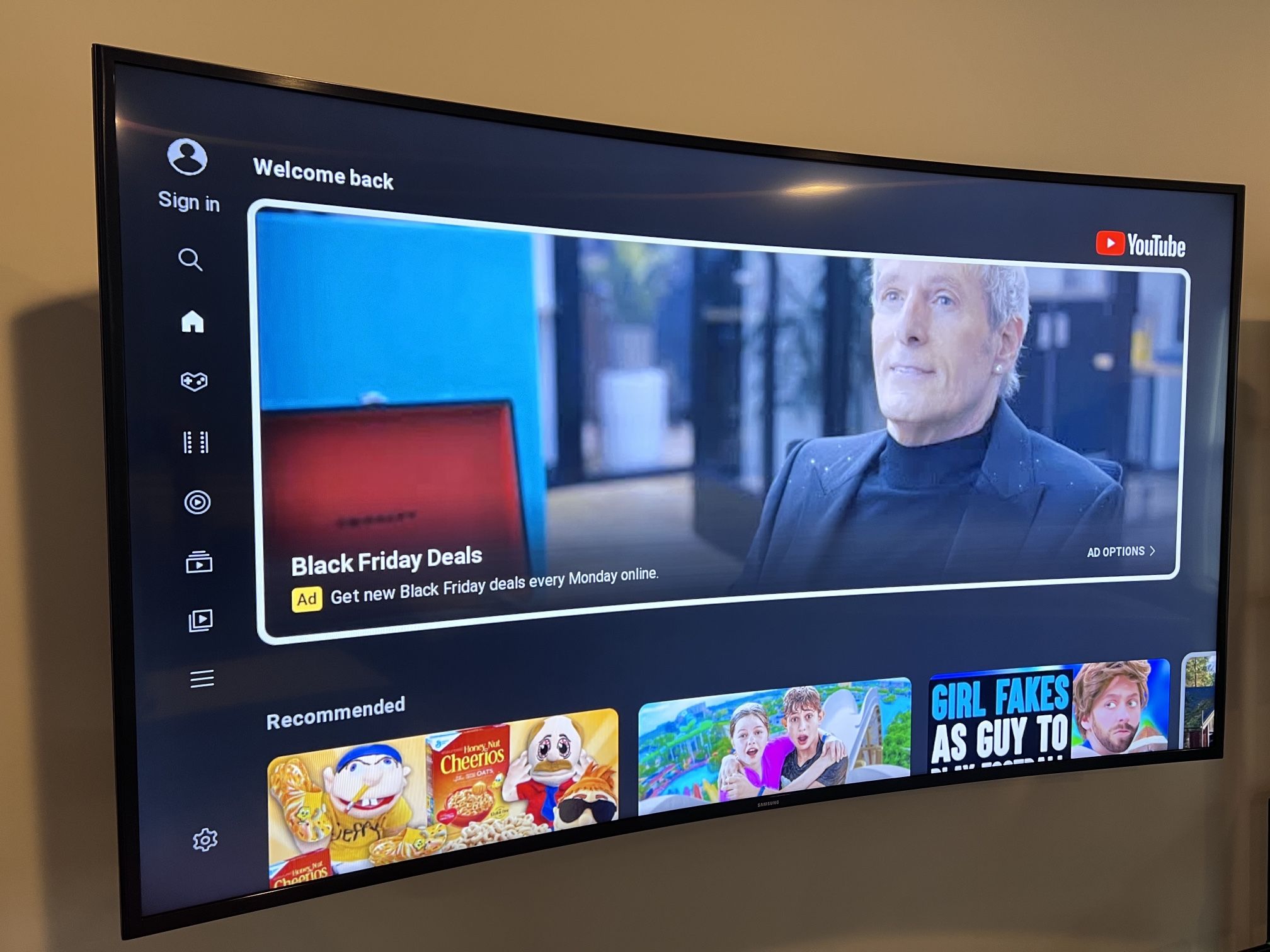 Samsung 65” Curved UHD 4k TV UN65JU6700 for Sale in Johns Creek, GA