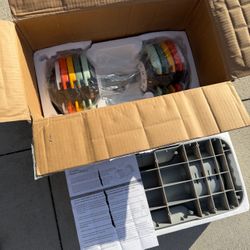 Adjustable Dumbbells Weight Set, Single, Gym Fitness, 10-55 lbs, Colorful