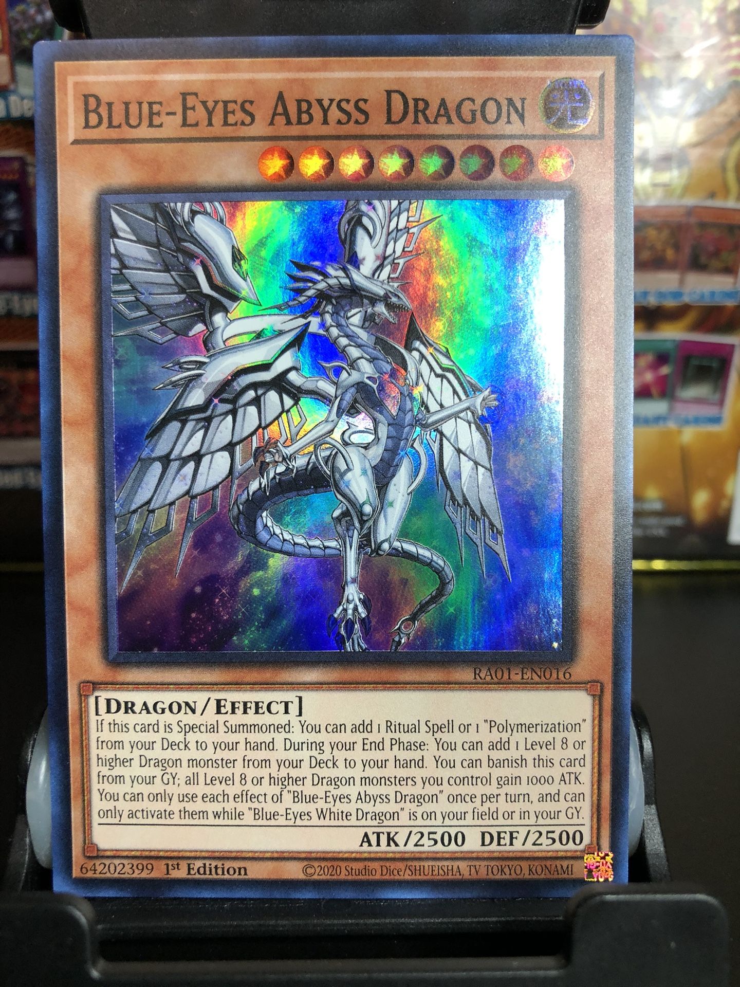 Yugioh Blue Eyes Abyss Dragon 1st Edition 