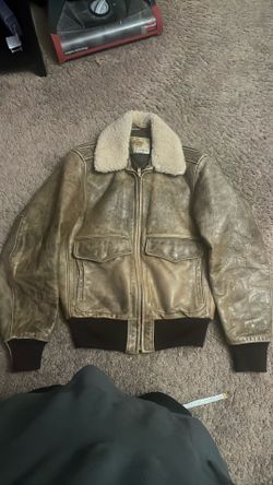 Vintage Golden Bear leather flight jacket sz36 S-M