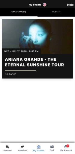 ARIANA GRANDE TICKETS