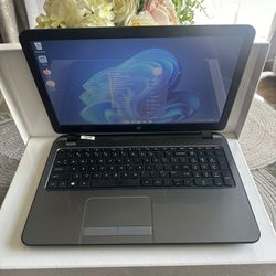 HP Pavilion 15 Laptop 15.6” AMD E1 4GB RAM 500GB HDD Windows 11 and Office - $79.  New replacement battery.