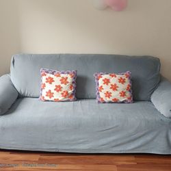 3 seater sofa with cushions for sale