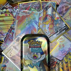 Pokemon Limited Edition Mystery Tin (50 Cards) Guaranteed Rare Cards