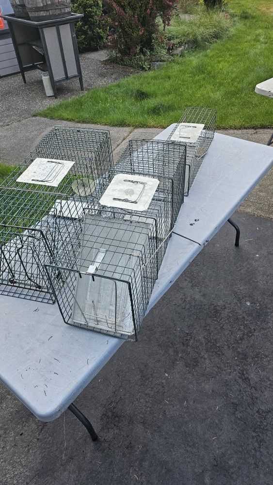 Live Traps - (2) Large, (1) Small