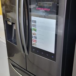 French Door Black-Stainless Cooling And Freezing YouTube Screen 😃