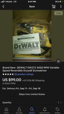 Dewalt new screw gun