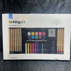KingArt Ultimate Series Mixed Media Set 51 NEW Sealed Paints Pencils Art