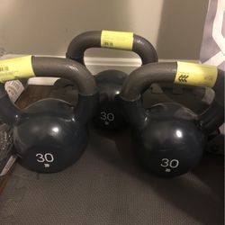 30 LB Kettlebells.   45 Dollars A Piece.   These Are Normally Priced Over 70 Dollars.  