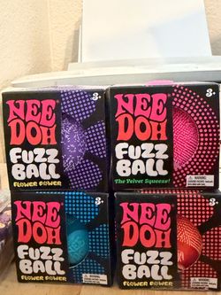 Nee Doh Fuzz Ball Stress Balls – Lot of 4