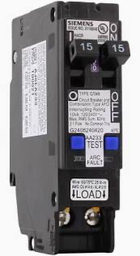 SIEMENS - 15/15 Amps 120 Volts Tandem Combination Arc-Fault Circuit Breaker, Plug-On Neutral