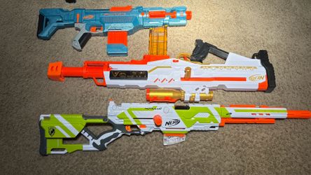3 Nerf sniper rifles