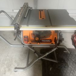 10” RIDGID TABLE WITH STAND 