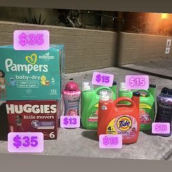 LAUNDRY DETERGENT / HUGGIES/ PAMPERS