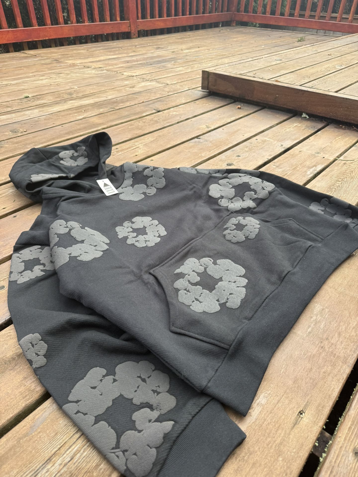 Black Denim tears monochrome hoodie *rare*