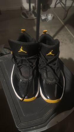 Air Jordan High-Top Sneakers Black and Gold