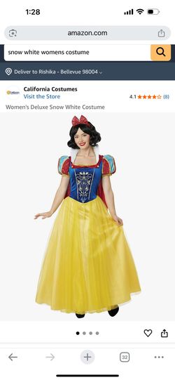 Snow White Costume Adult Women XS