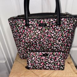 Kate Spade Tote Bag And Matching Wallet New With Out Tags 