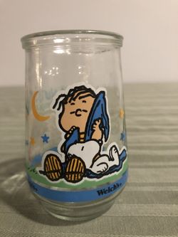 2 Peanuts Welch's Collectible Jars (1990s)