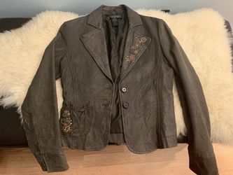 Tahari leather jacket, XS