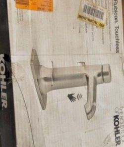 Kohler Rubicon Touchless Single-Handle 4" Bathroom Faucet In Brushed Nickel With Optional Deckplate