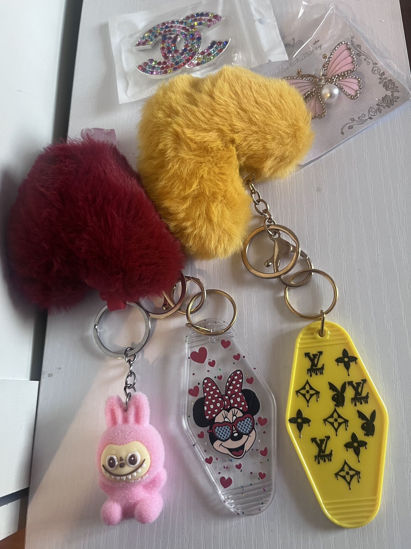 Keychains and Brooches
