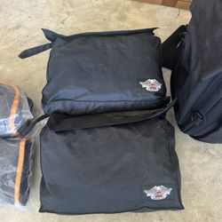 Harley Davidson Travel Bag And Two Rain Gear Bags 