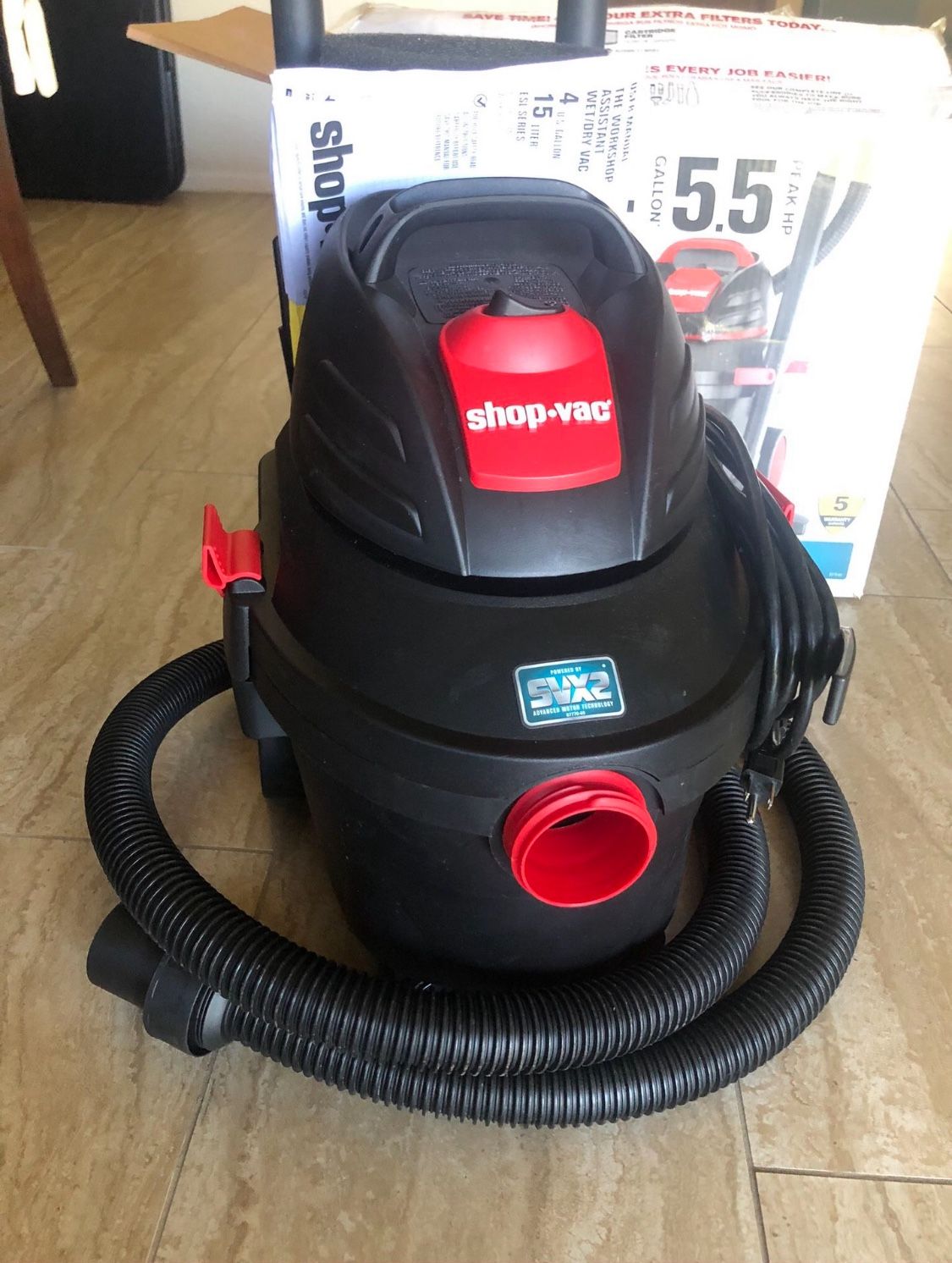 Shop Vac 5.5hp - 4 Gallon Wet/dry Vacuum