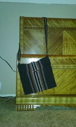 Woven Messenger Bag