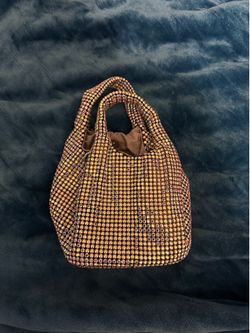 Crystal jewel mini tote