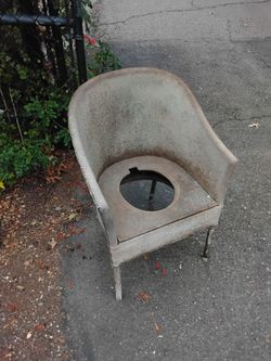 Vintage Wicker potty Chair