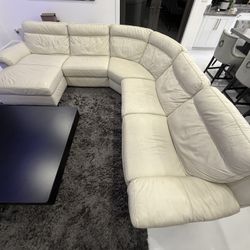 Luxury 5-Piece Leather Sectional Sofa - 3 Power Recliners - Macy's ($8,000)