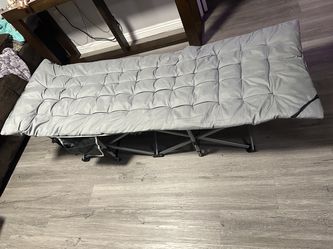 Folding Camping Cot (Grey)