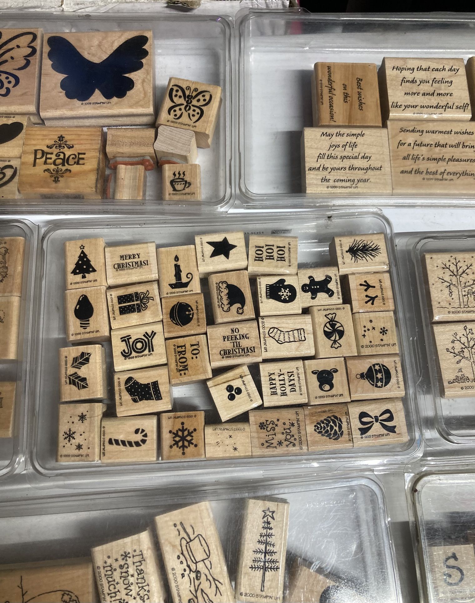Rubber Stamps. Christmas Stamps .