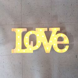 LOVE LED Sign For Wedding Or Other Event 