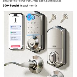 New Fingerprint. Keyless Deadbolt And Door Handles 