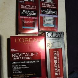 Loreal & Olay Anti Wrinkle Products..