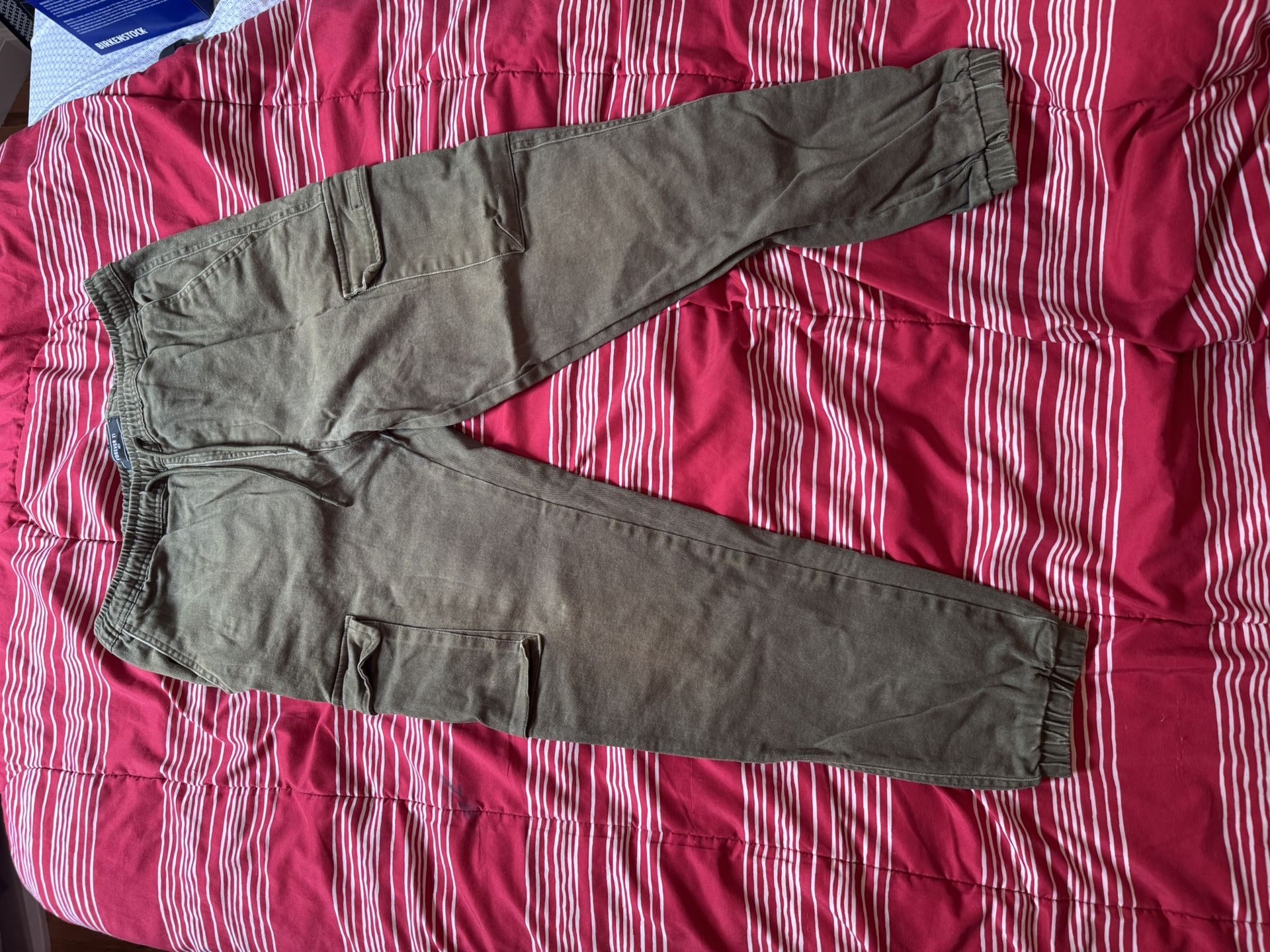 Olive Green Thick Forever 21 Joggers