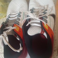 Nike White And Red Air Zoom Shoes