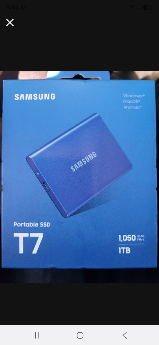 Samsung Portable SSD T7 1 TB