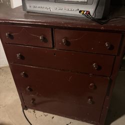 Brown Wooden Bedroom Dresser