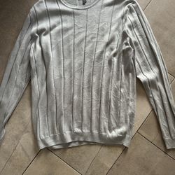 ASOS design thin sweatshirt in light grey XL 