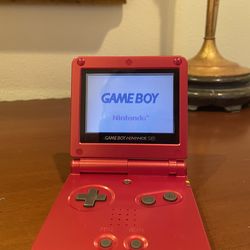 Red Gameboy Advance SP Great Condition