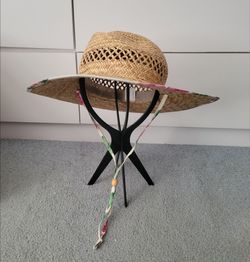 LADIES STRAW HAT with CHIN STRAP