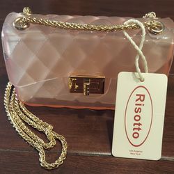 Risotto Clear Pink Cross Over Hand Bag