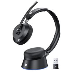 Wireless Headset with Mic for Work (New)