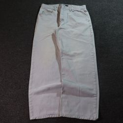 2000s Anchor Blue Wideleg Denim Gray Jeans